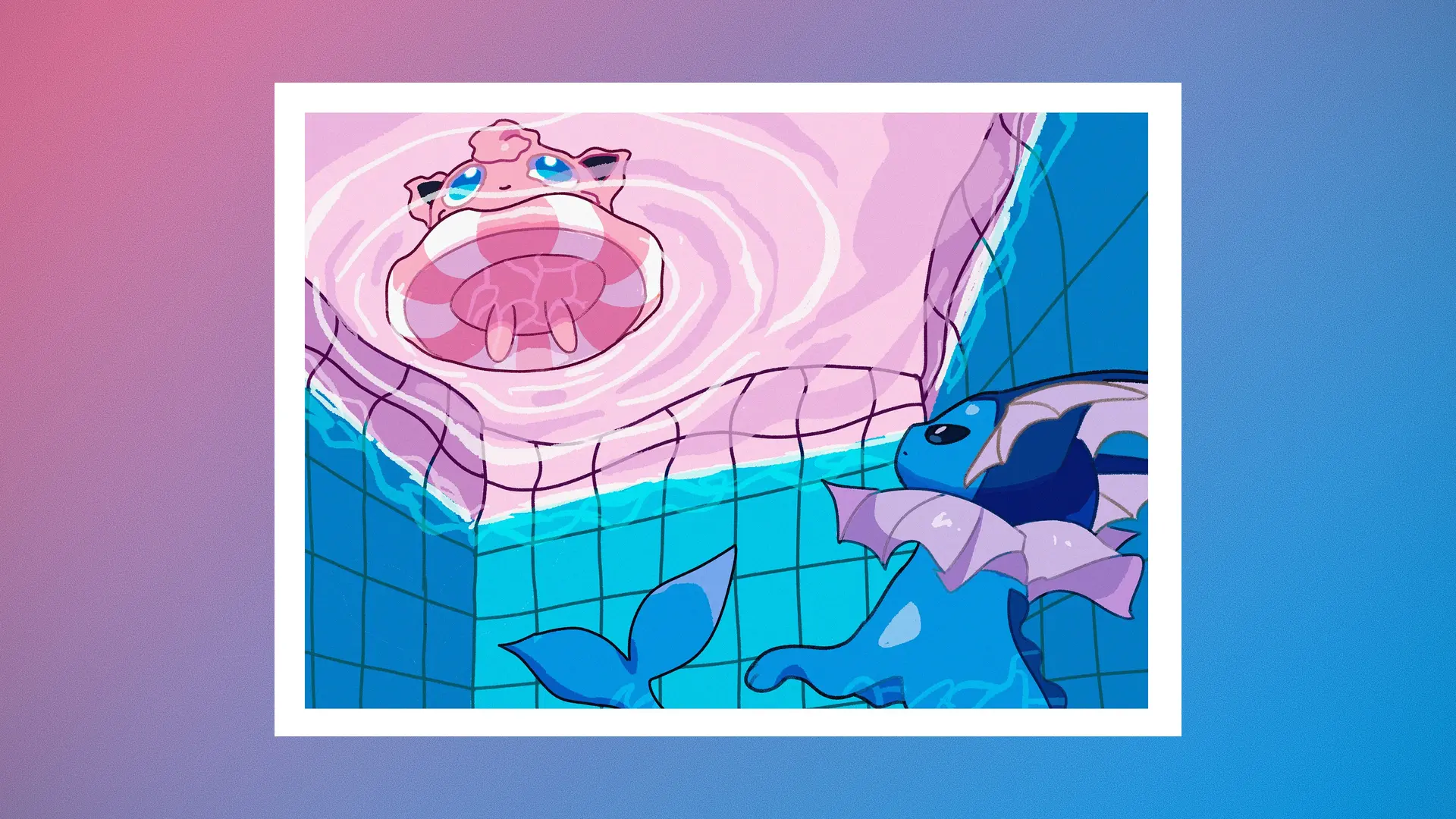 Vaporeon Michi Method scene — Scene wallpaper — Vaporeon