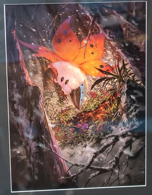 Volcarona Michi Method scene — Scene artwork (Art of Pokémon)