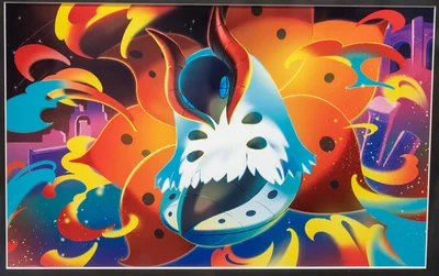 Volcarona Michi Method scene — Scene artwork (Art of Pokémon)