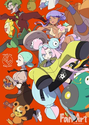 Wattrel Michi Method scene — Scene artwork (Art of Pokémon)