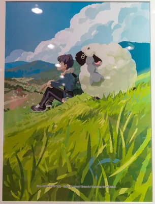Wooloo Michi Method scene — Scene artwork (Art of Pokémon)