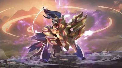 Zamazenta Michi Method scene — wallpaper-4-2x