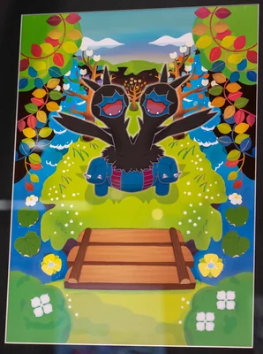 Zweilous Michi Method scene — Scene artwork (Art of Pokémon)