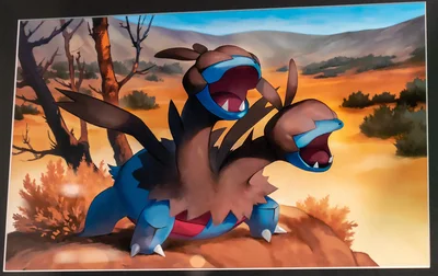 Zweilous Michi Method scene — Scene artwork (Art of Pokémon)