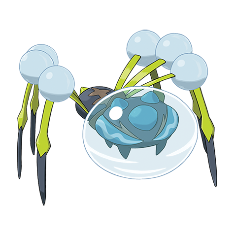Official Araquanid artwork - cute Araquanid Pokémon card collector guide