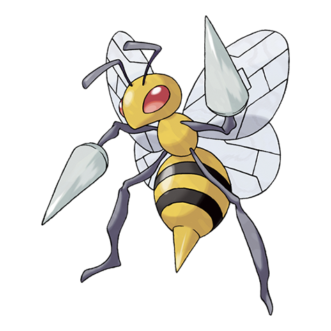 Official Beedrill artwork - cute Beedrill Pokémon card collector guide