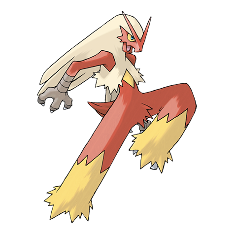 Official Blaziken artwork - cute Blaziken Pokémon card collector guide