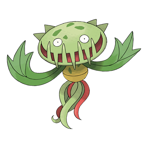 Official Carnivine artwork - cute Carnivine Pokémon card collector guide