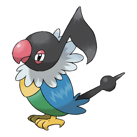 Official Chatot artwork - cute Chatot Pokémon card collector guide