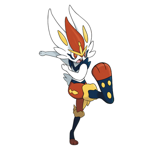 Cinderace Official artwork