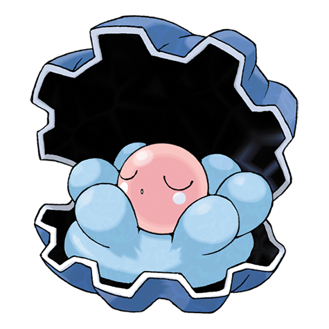Official Clamperl artwork - cute Clamperl Pokémon card collector guide