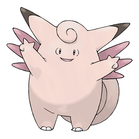 Official Clefable artwork - cute Clefable Pokémon card collector guide