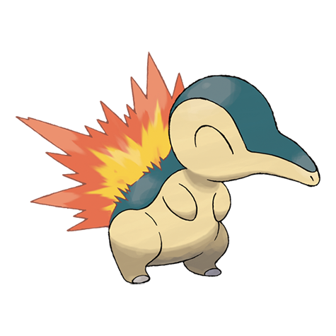 Official Cyndaquil artwork - cute Cyndaquil Pokémon card collector guide