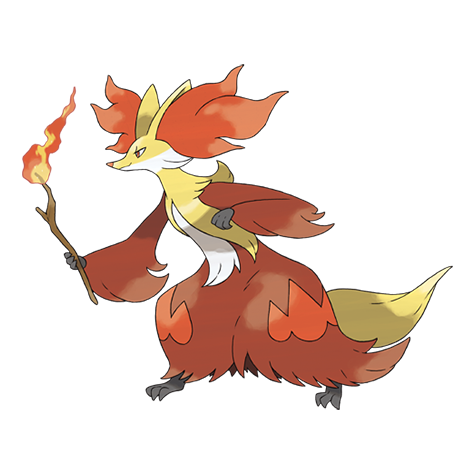 Official Delphox artwork