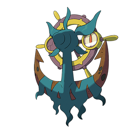 Official Dhelmise artwork - cute Dhelmise Pokémon card collector guide