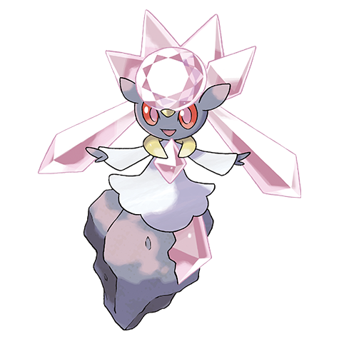 Official Diancie artwork - cute Diancie Pokémon card collector guide