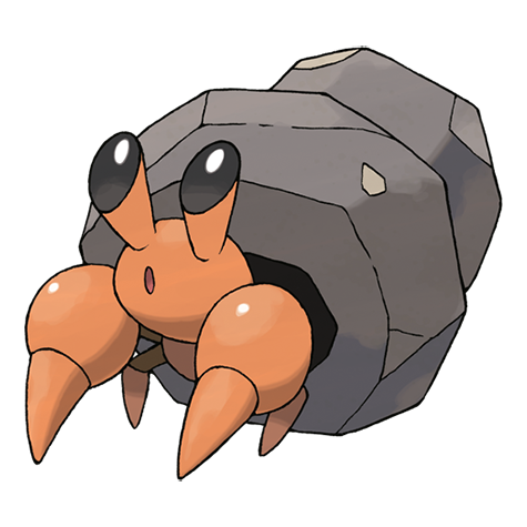 Official Dwebble artwork - cute Dwebble Pokémon card collector guide