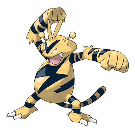Official Electabuzz artwork - cute Electabuzz Pokémon card collector guide