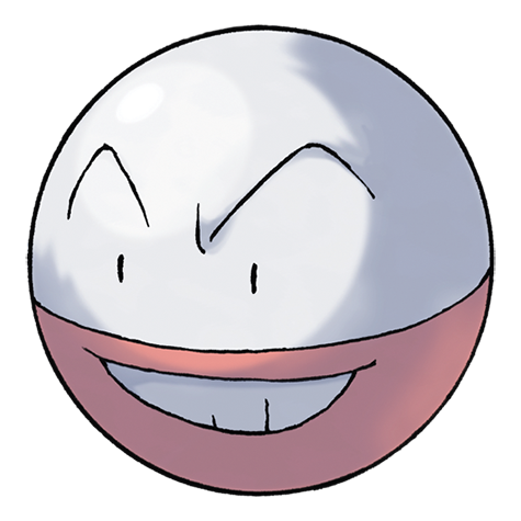 Official Electrode artwork - cute Electrode Pokémon card collector guide
