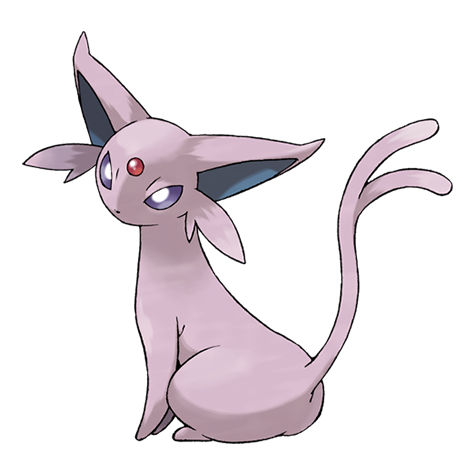 Official Espeon artwork - cute Espeon Pokémon card collector guide