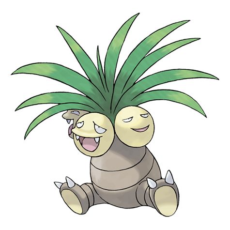 Official Exeggutor artwork - cute Exeggutor Pokémon card collector guide