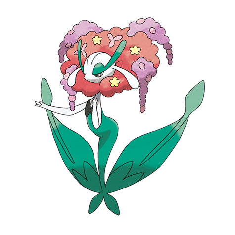Official Florges artwork - cute Florges Pokémon card collector guide