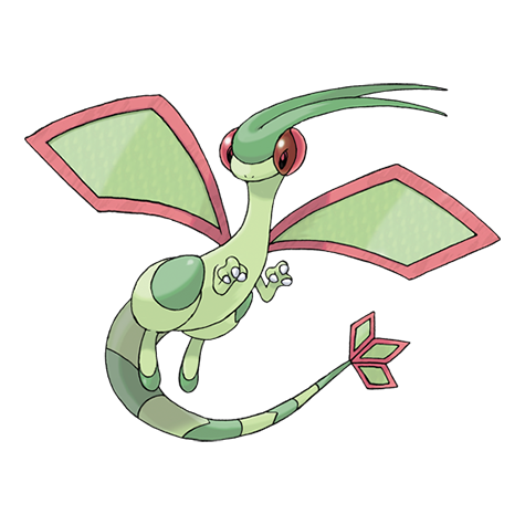 Official Flygon artwork - cute Flygon Pokémon card collector guide