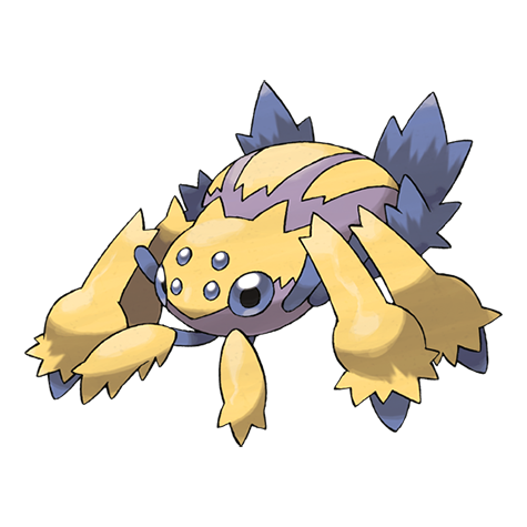 Official Galvantula artwork - cute Galvantula Pokémon card collector guide