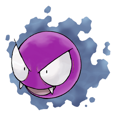 Gastly Shiny palette