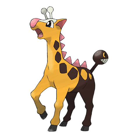 Official Girafarig artwork - cute Girafarig Pokémon card collector guide