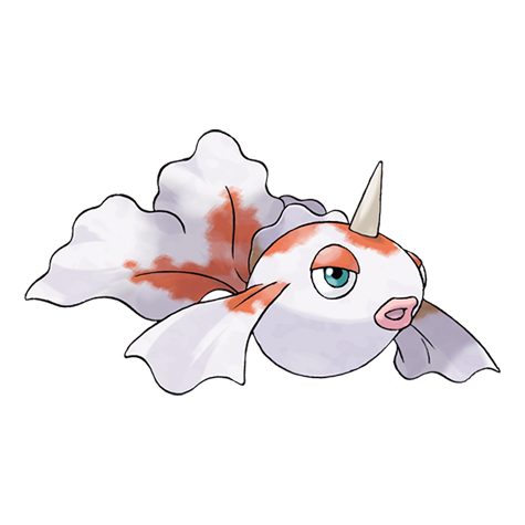 Official Goldeen artwork - cute Goldeen Pokémon card collector guide
