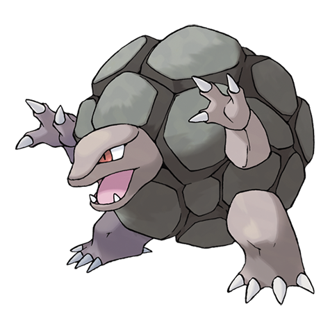 Official Golem artwork - cute Golem Pokémon card collector guide