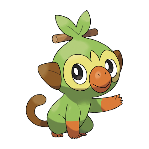 Official Grookey artwork - cute Grookey Pokémon card collector guide