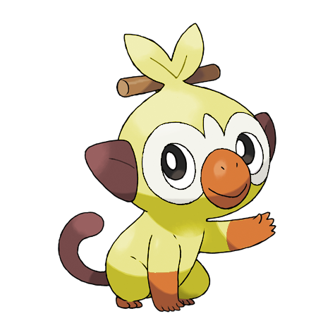 Grookey Shiny palette