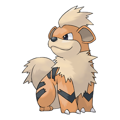 Official Growlithe artwork - cute Growlithe Pokémon card collector guide