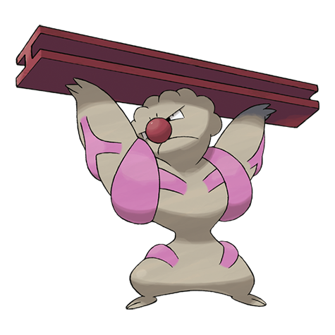 Official Gurdurr artwork - cute Gurdurr Pokémon card collector guide