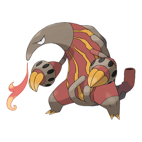 Official Heatmor artwork - cute Heatmor Pokémon card collector guide