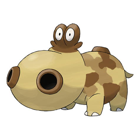 Official Hippopotas artwork - cute Hippopotas Pokémon card collector guide