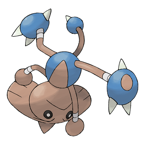Official Hitmontop artwork - cute Hitmontop Pokémon card collector guide