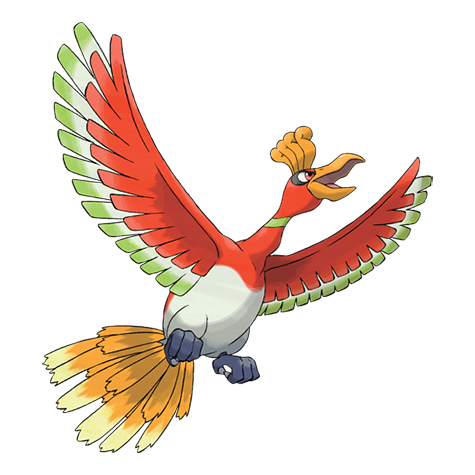 Official Ho Oh artwork - cute Ho Oh Pokémon card collector guide