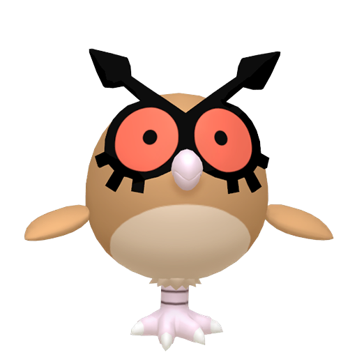 Hoothoot HOME render