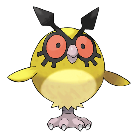 Hoothoot Shiny palette