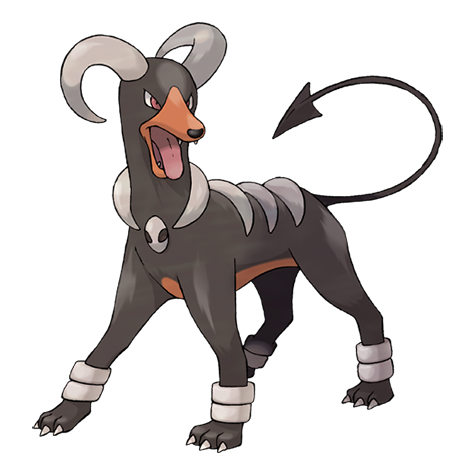 Official Houndoom artwork - cute Houndoom Pokémon card collector guide