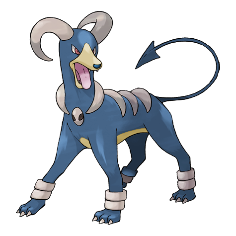 Houndoom Shiny palette