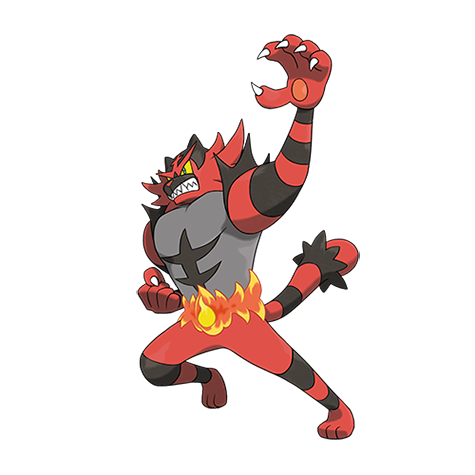 Official Incineroar artwork - cute Incineroar Pokémon card collector guide