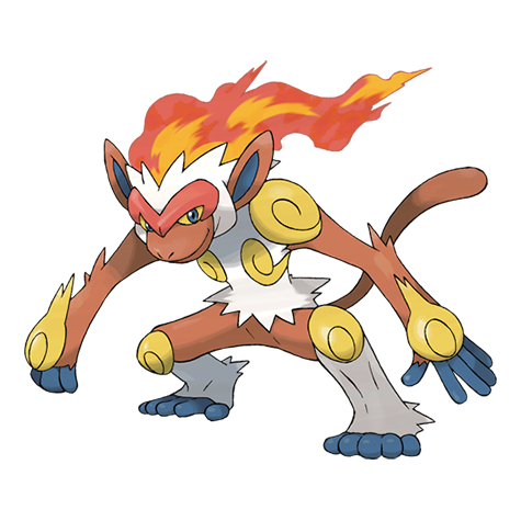 Official Infernape artwork - cute Infernape Pokémon card collector guide