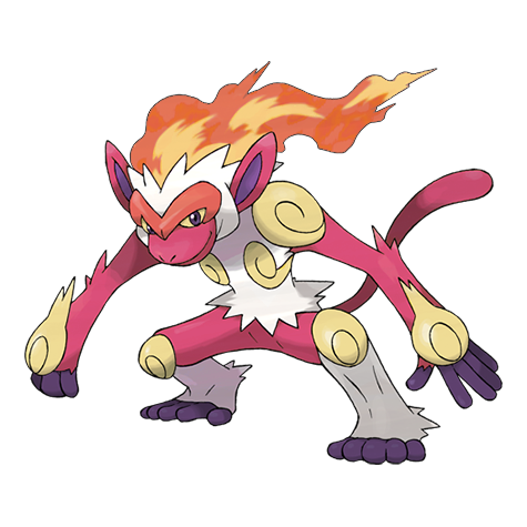 Infernape Shiny palette