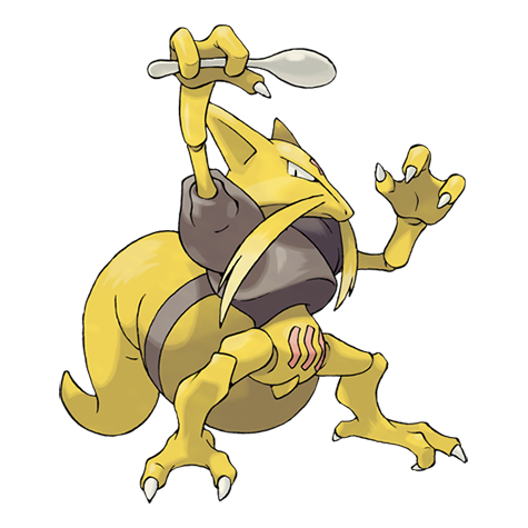 Official Kadabra artwork - cute Kadabra Pokémon card collector guide