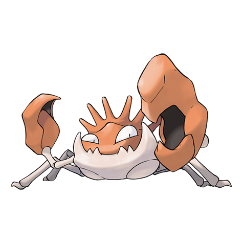 Official Kingler artwork - cute Kingler Pokémon card collector guide