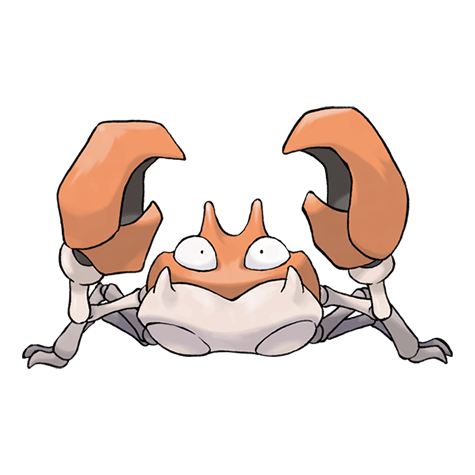 Official Krabby artwork - cute Krabby Pokémon card collector guide